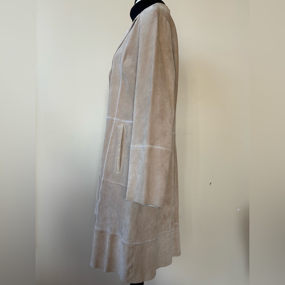 Wilson Leather - Pelle Studio - Genuine Suede Trench Coat - Size 1X - Picture 3 of 15